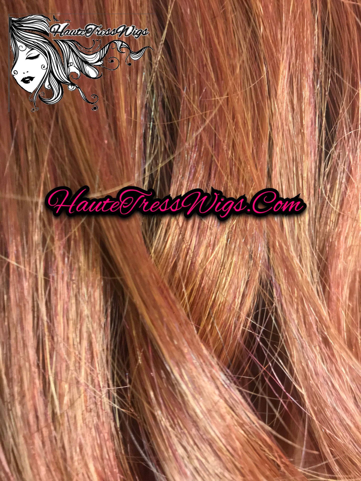 Ombre, Balayage, Auburn, Dark Root, Pre-Plucked Hairline, Bombshell Wig, Transparent HD Lace, Free Parting, Lace Front Wig - Castanutella